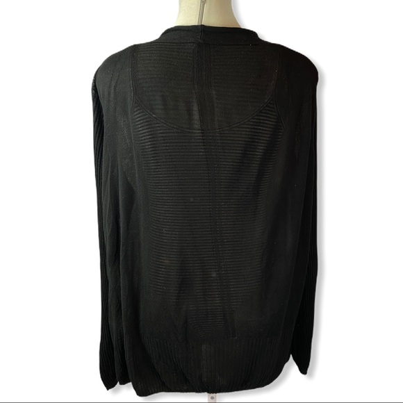 RICKI’S Black Lightweight Open Cardigan - Picture 3 of 6